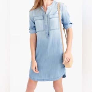 J Crew Chambray Mini Dress